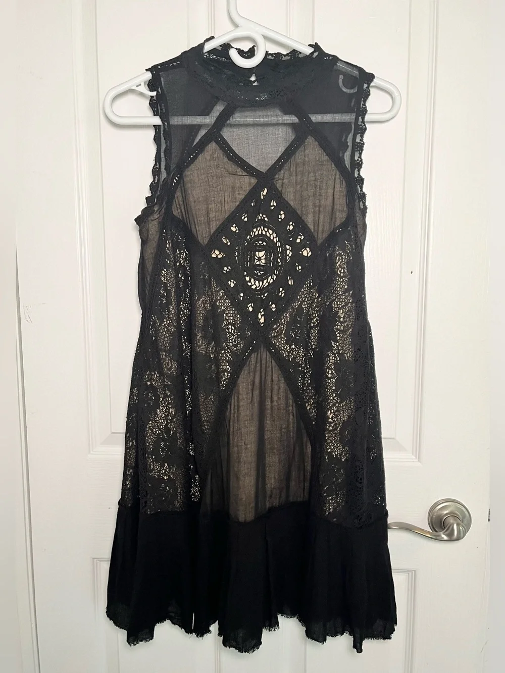 fp one angel lace dress Free People | Dresses | Free People Fp One Angel Lace Dress Black Mini Boho  Trapeze